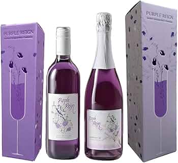 Amazon.co.jp: 世界初の紫ワイン 750ml×1本 紫ワインスパークリング