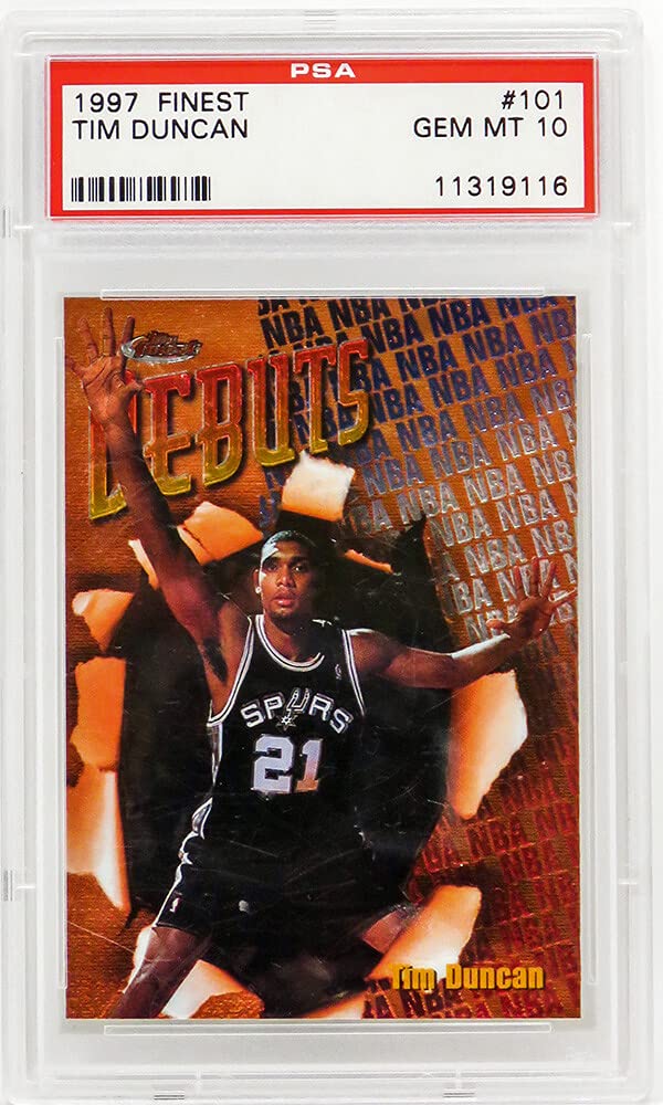 Amazon.com: Tim Duncan (San Antonio Spurs) 1997 Topps Finest