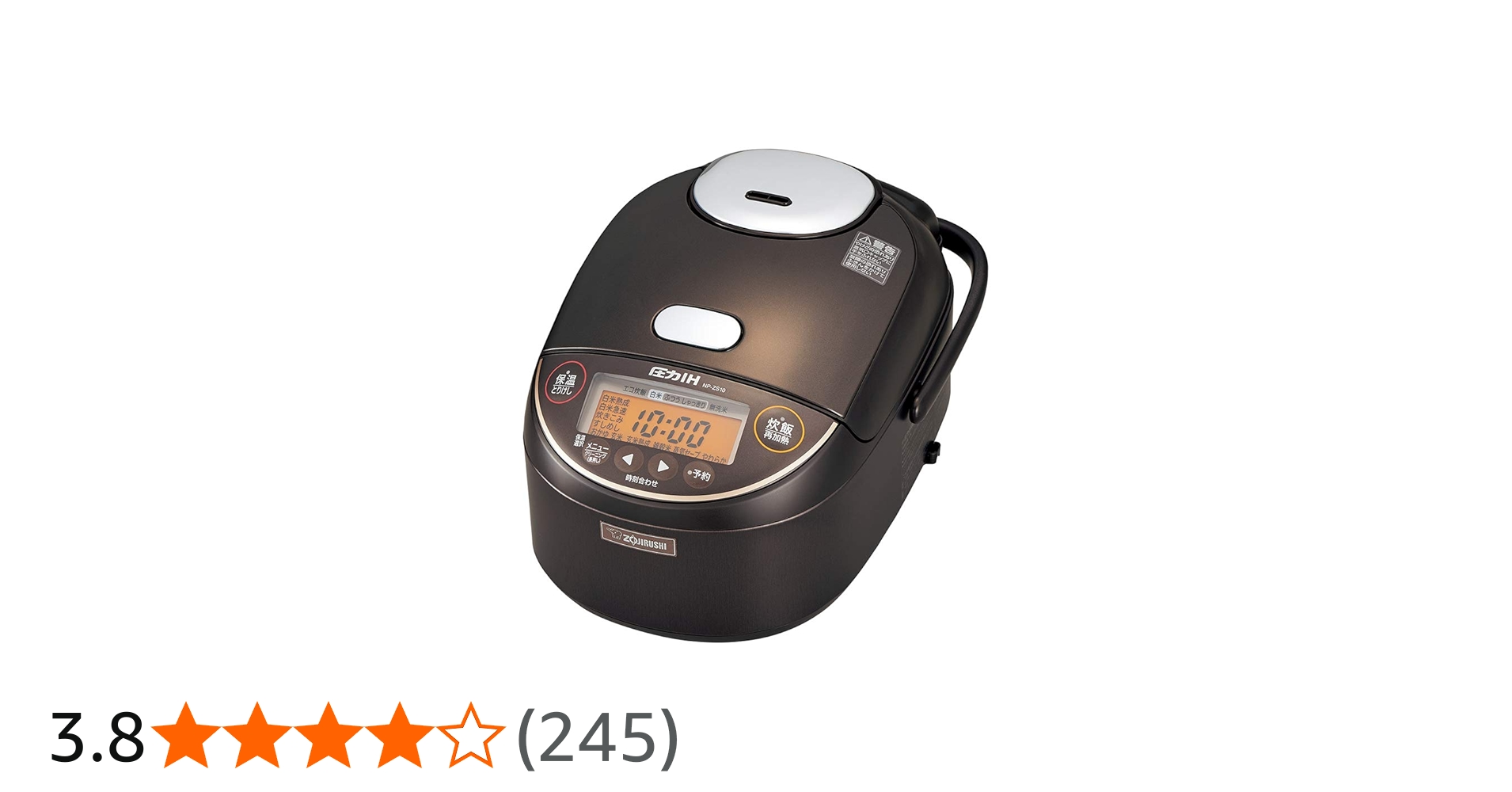 Amazon | 象印マホービン 炊飯器 5.5合 ダークブラウン NP-ZS10-TD