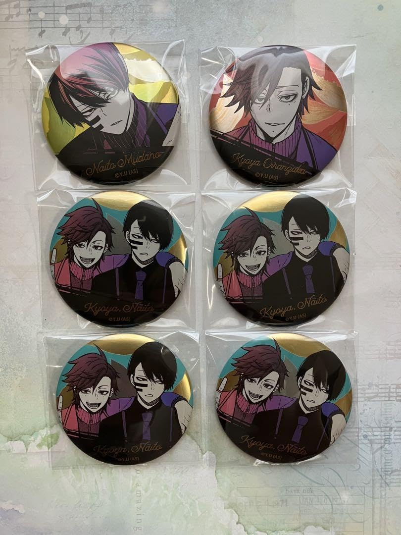 桃源暗鬼 花魁坂京夜 缶バッジ 40点セット 桃源暗鬼 花魁坂京夜 缶