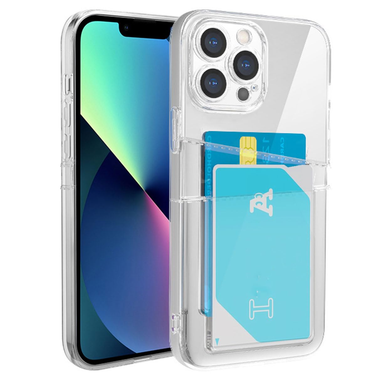 Amazon.co.jp: GOKIGIOD 適用 iPhone 14 pro max ケース クリア カード