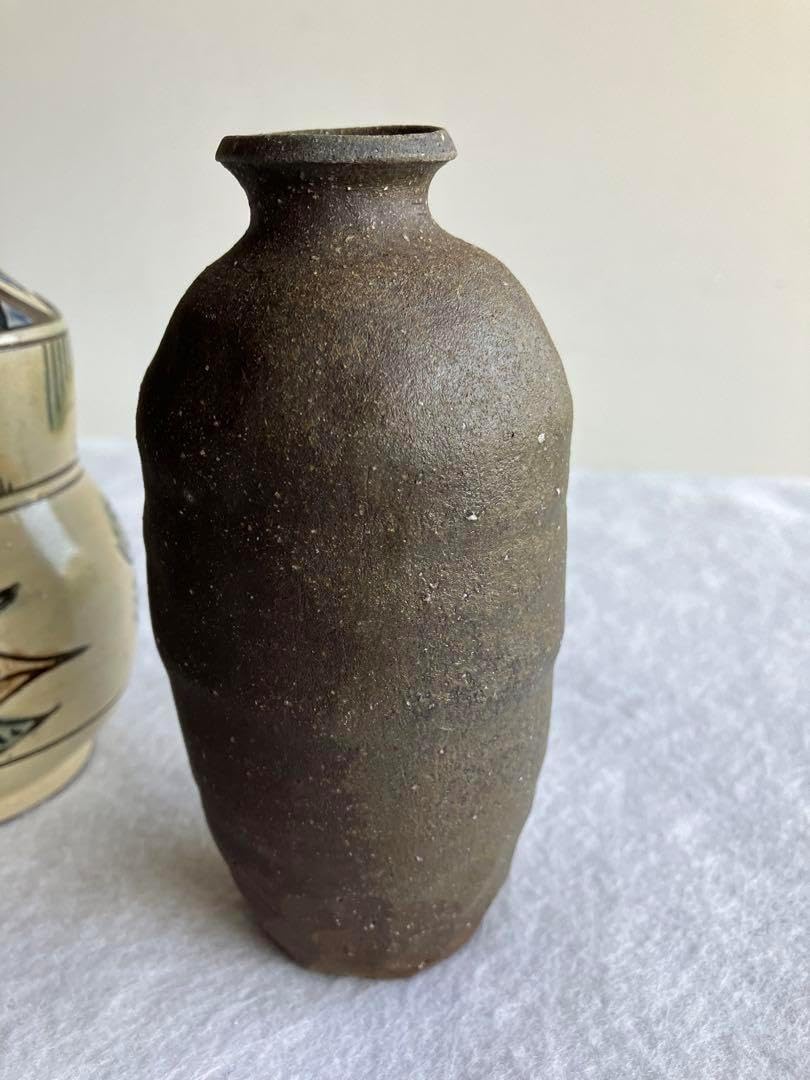 壺屋やちむん4個 カラカラ 渡名喜瓶 ぐい呑み ウニヌティ 民芸酒器 沖縄