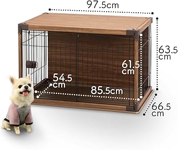 セット価格】アイリスオーヤマ 屋根付き ウッディサークル 犬用ケージ