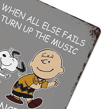 Amazon.co.jp: ブリキ看板 スヌーピー チャーリーブラウン 英字 壁飾り