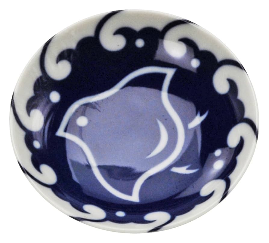 和食器 備前焼 古備前 波千鳥文 手塩皿 五客 C R8360和食器 備前焼