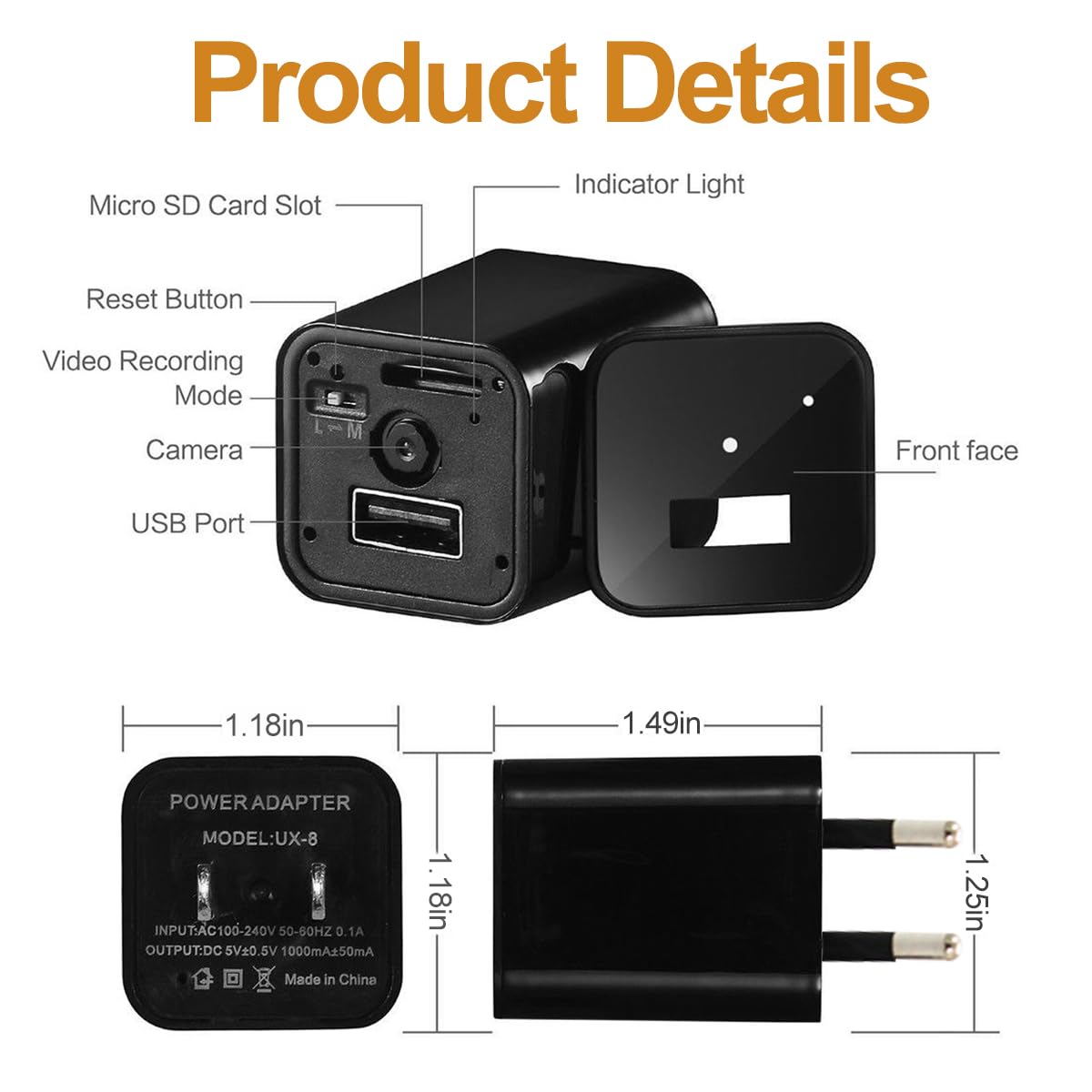 Amazon.com : 2025 New Hidden Camera Detector with Charger, 1080P