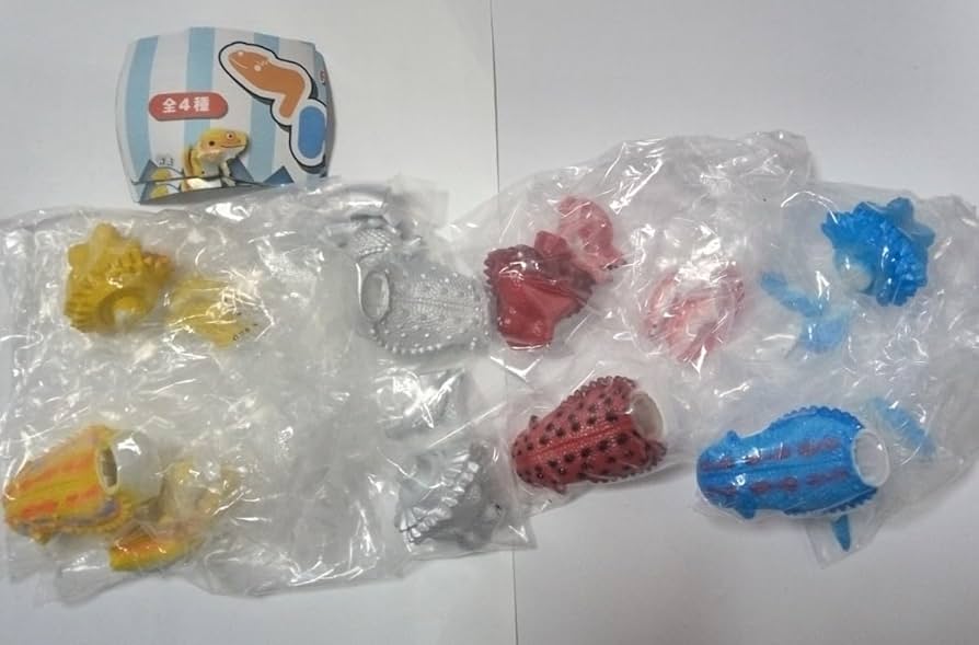 Amazon.co.jp: フトアゴン 全4種セット 版 ガチャ フィギュア ペ