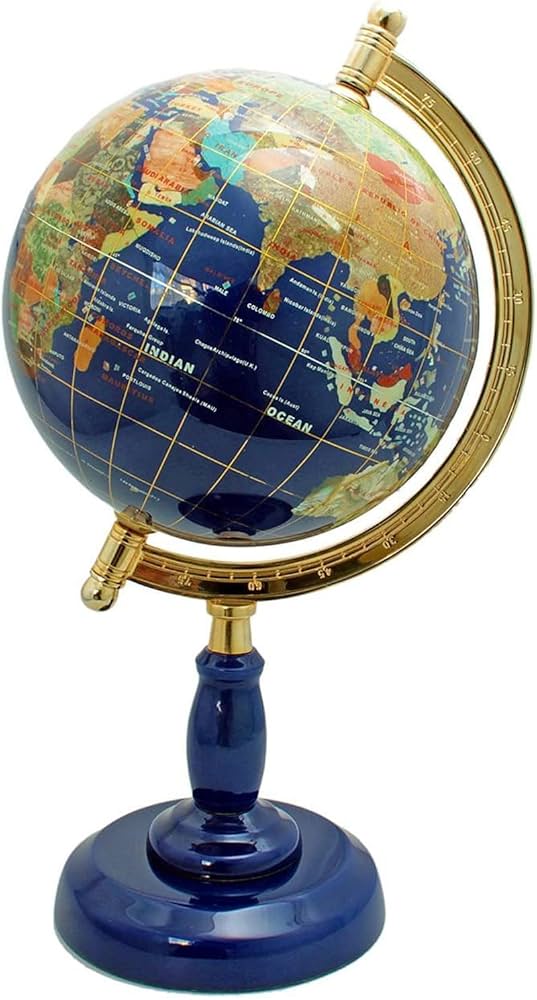 Amazon.co.jp: ラピスラズリ 地球儀 天然石 置物 パワーストーン