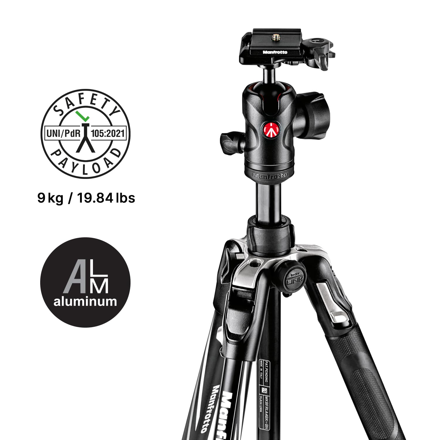 Amazon | ヴァイテック Manfrotto Befreeアドバンス アルミ4段 黒 L