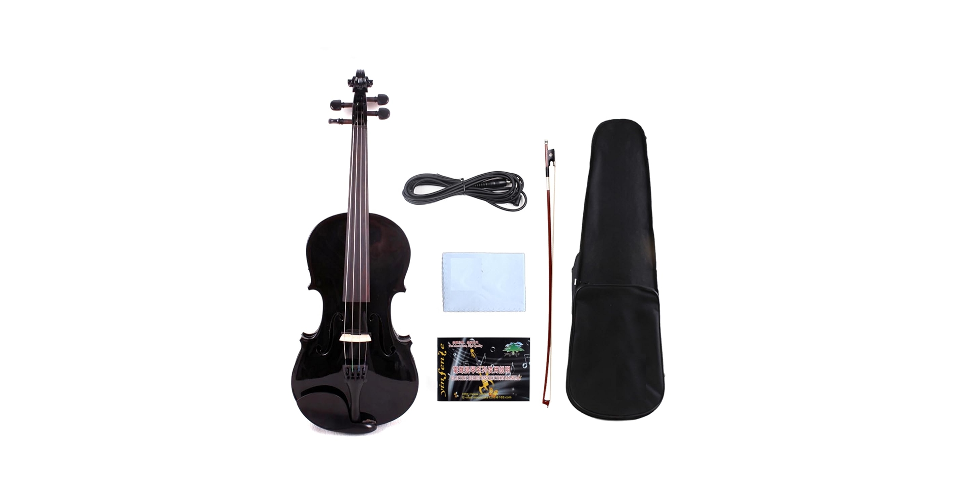 Amazon | Ennbom エレキヴァイオリン エボニー サイレント バイオリン