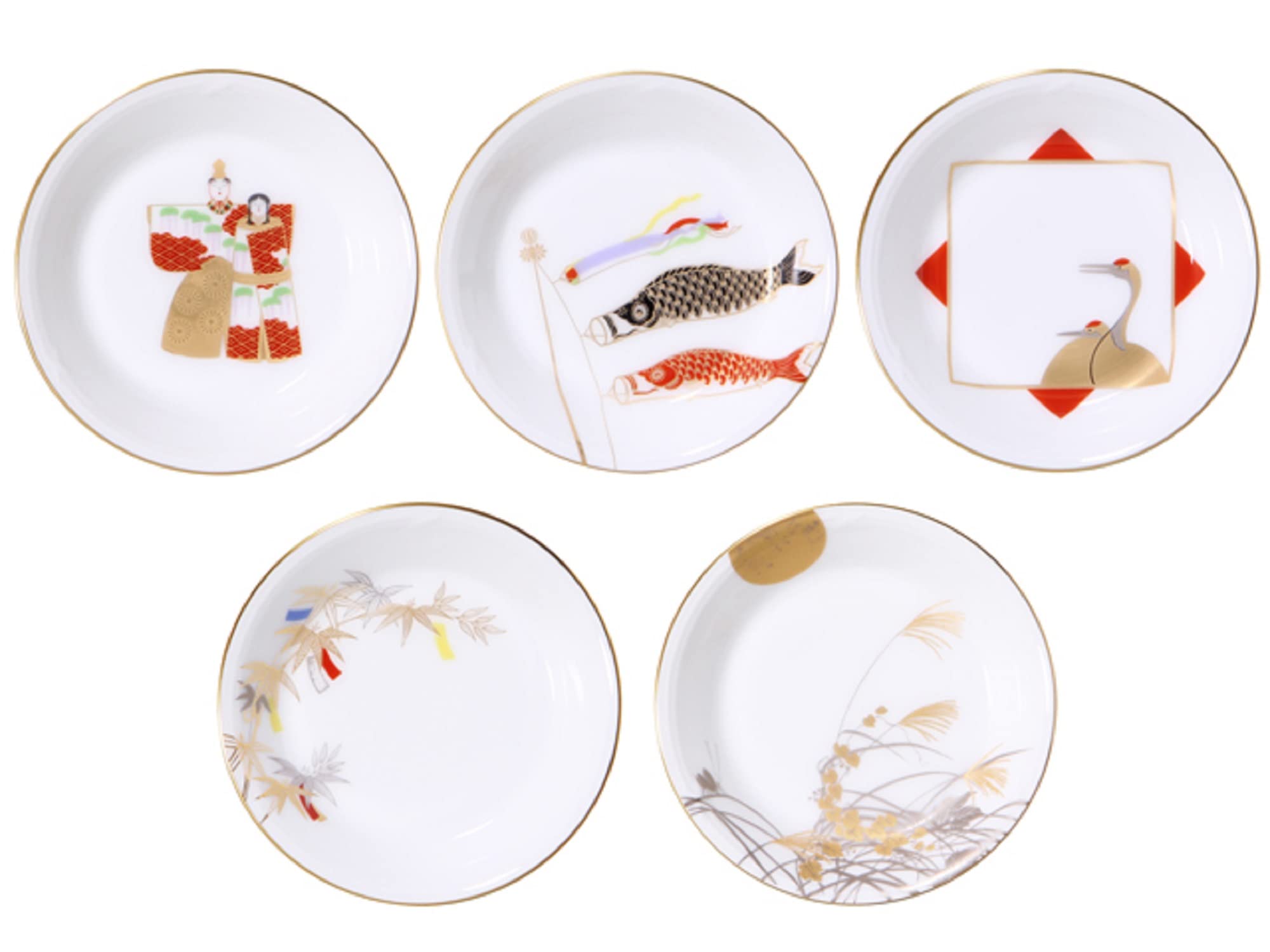 皿 大倉陶園 5枚セット プレート OKURA CHINA 取り皿 三色小花 Amazon