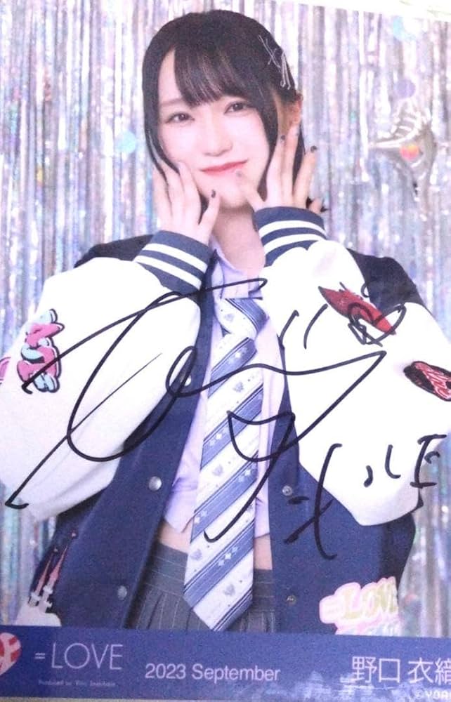 野口衣織 恋人以上好き未満 MV衣装 公式 直筆 生写真 ヨリ LOVE