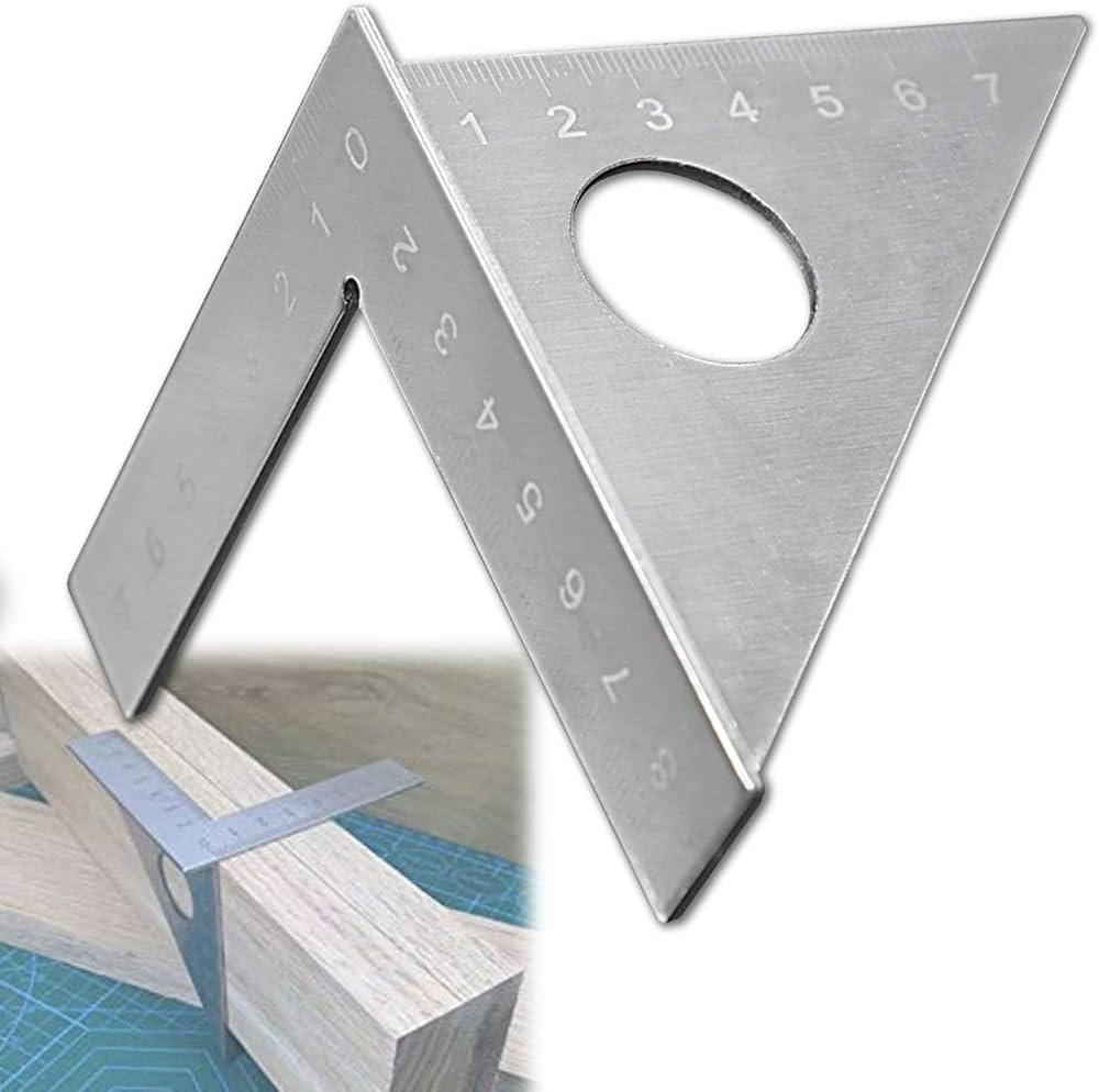 アンティーク測定器 木製 三角形 教授用木製三角定規せっと(ミニ