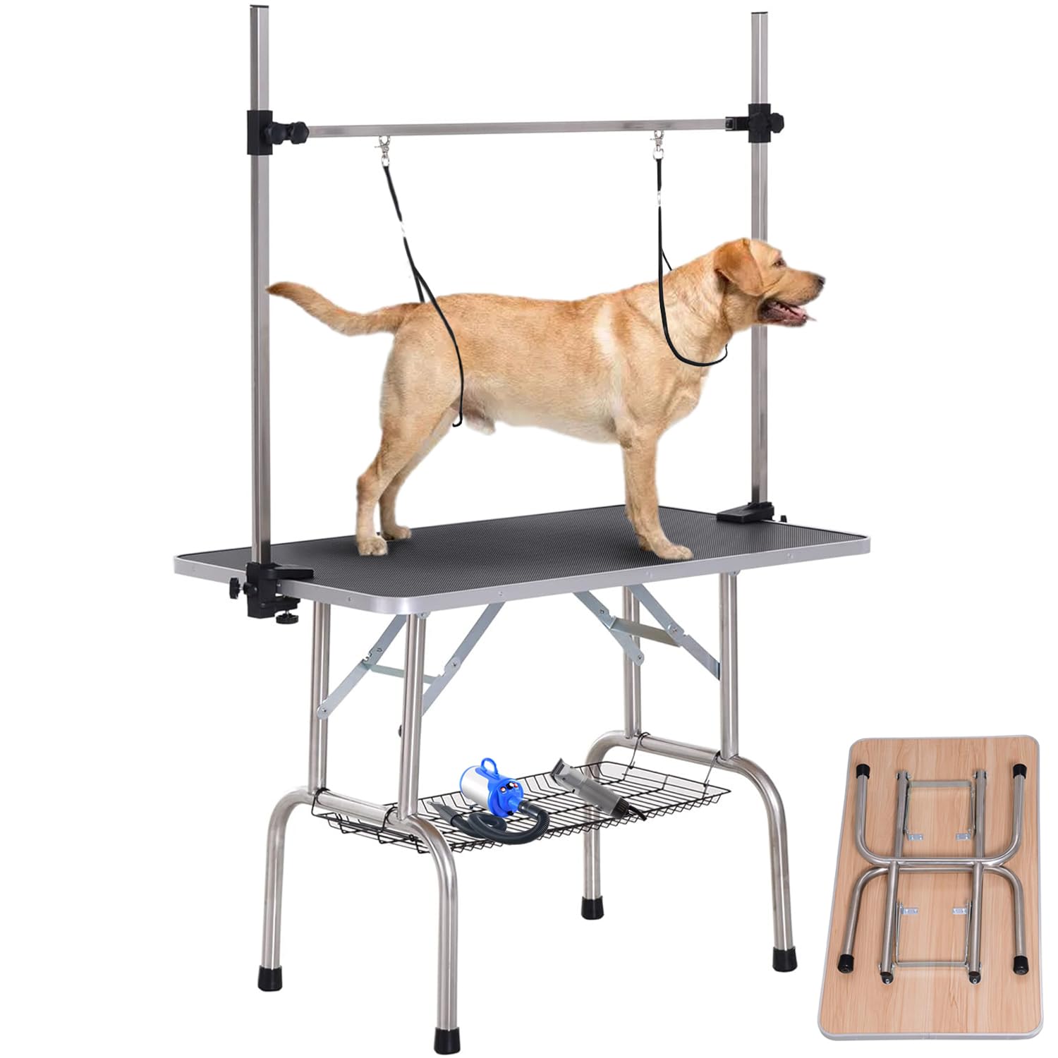 Amazon | JINTANGLI ペット 犬 ペット グルーミングテーブル 大型犬用
