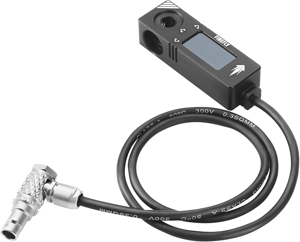 Amazon.co.jp: 2ピン直角メタルマイクロカラーLCD電圧計 ARRI/RED/Sony