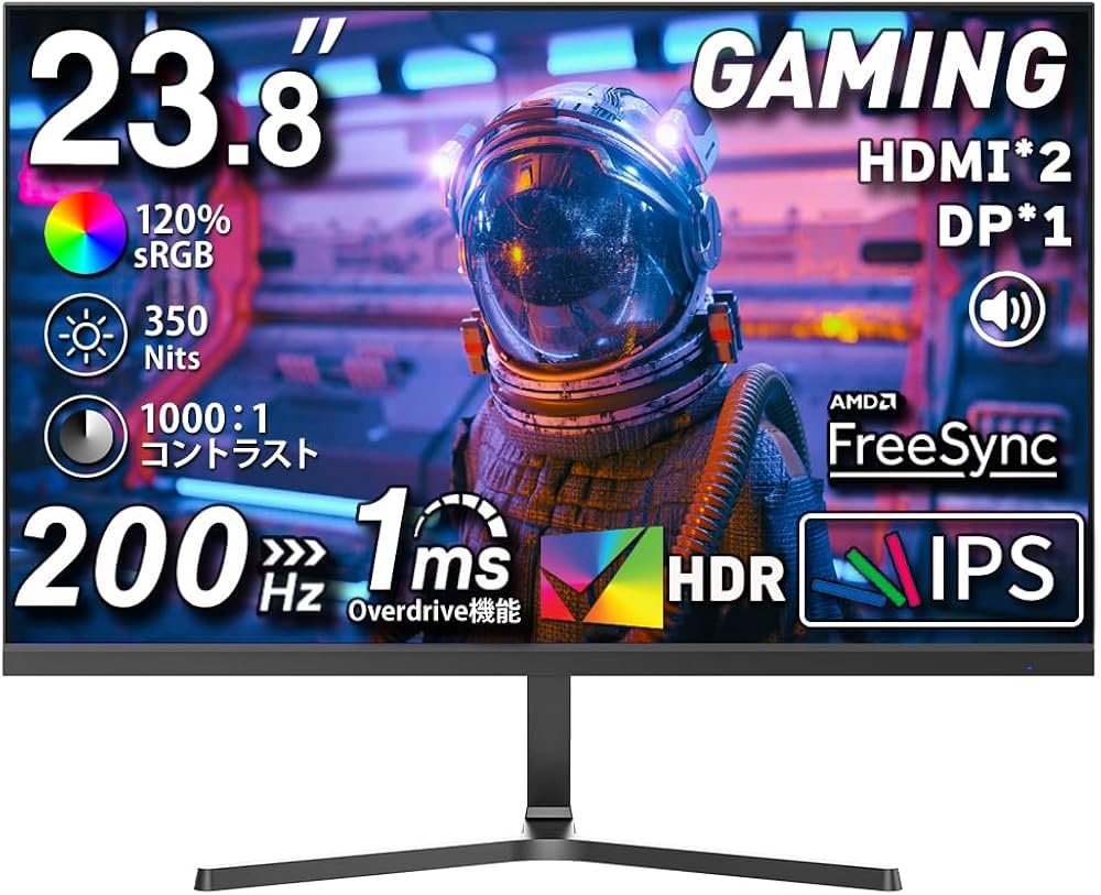 Amazon.co.jp: cocopar モニター 23.8インチ ゲーミングモニター 200Hz