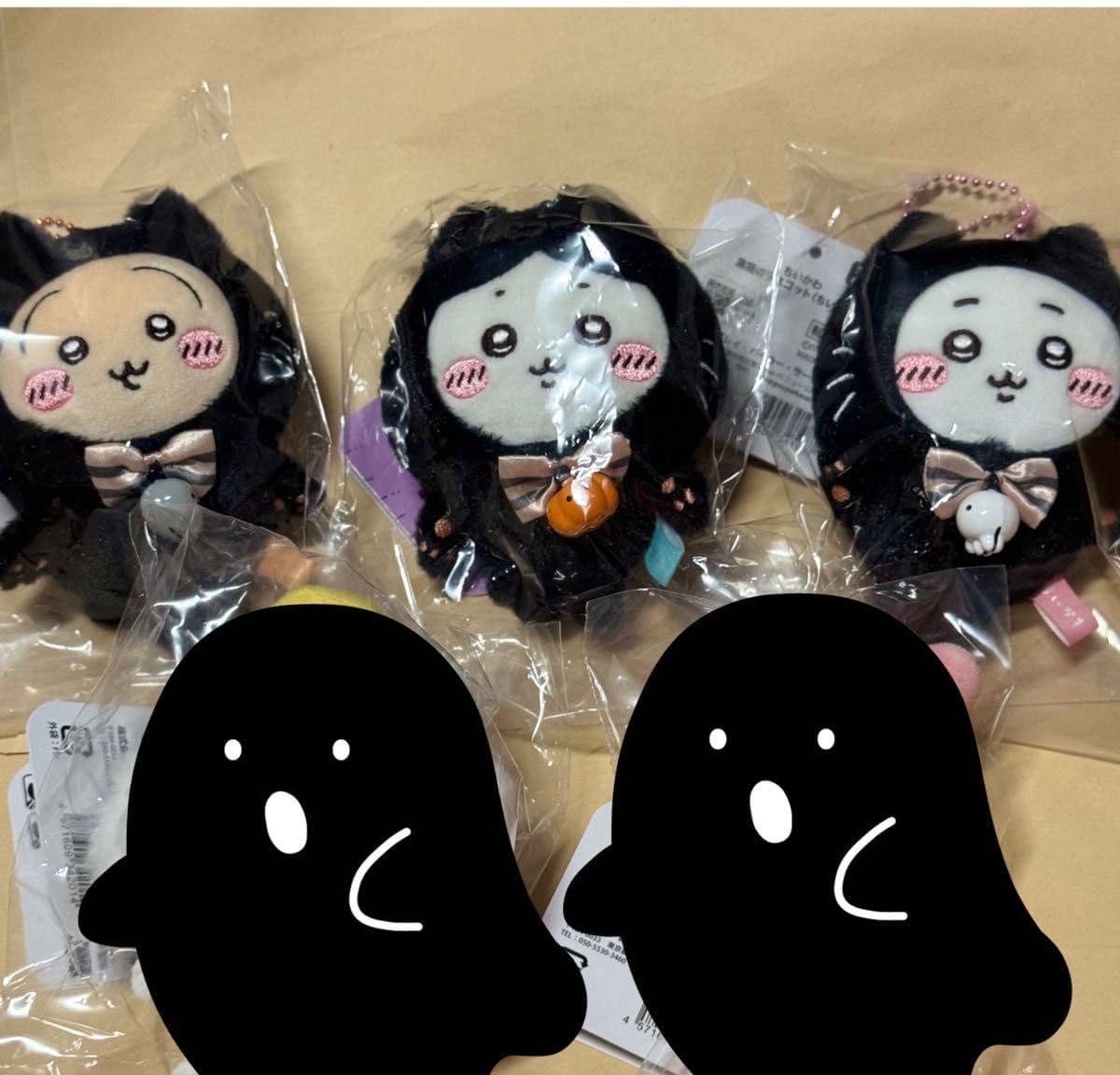 ちいかわ 黒猫のマスコット おそろいピザなマスコット 5種セット ちい