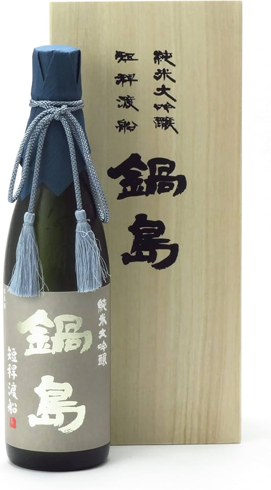Amazon.co.jp: 鍋島 純米大吟醸 短稈渡船 720ml 【桐箱入り】 : 食品