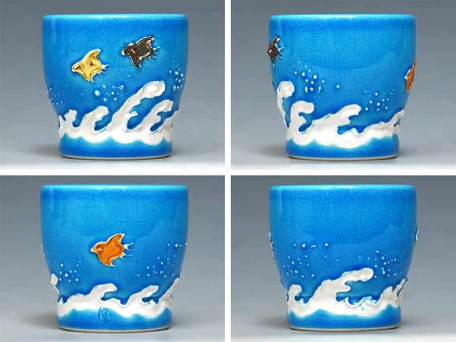 茶道具 手塚桃峰 浅黄交趾 平水指 塗蓋8寸 共布共箱・しおり 茶道具