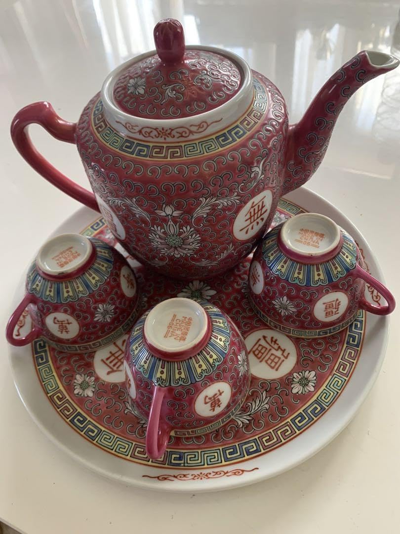 中国茶器 景徳镇 蓋付き茶器 飲茶食器 煎茶具 未使用品 Amazon.co.jp