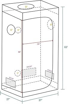 Amazon.co.jp: 【Mars Hydro】70×70×160cm 植物育成用 グロウ 水耕栽培