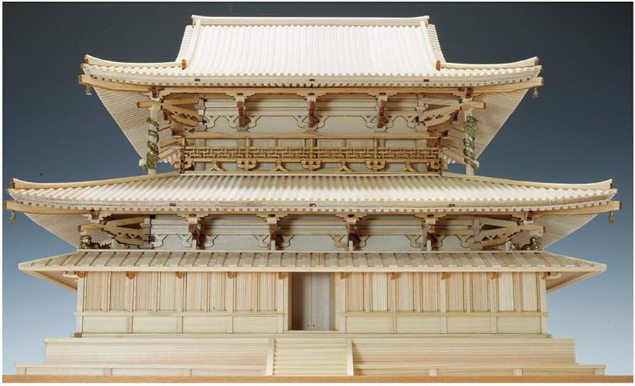 Amazon | ウッディジョー 1/75 法隆寺 金堂 木製模型 組み立てキット