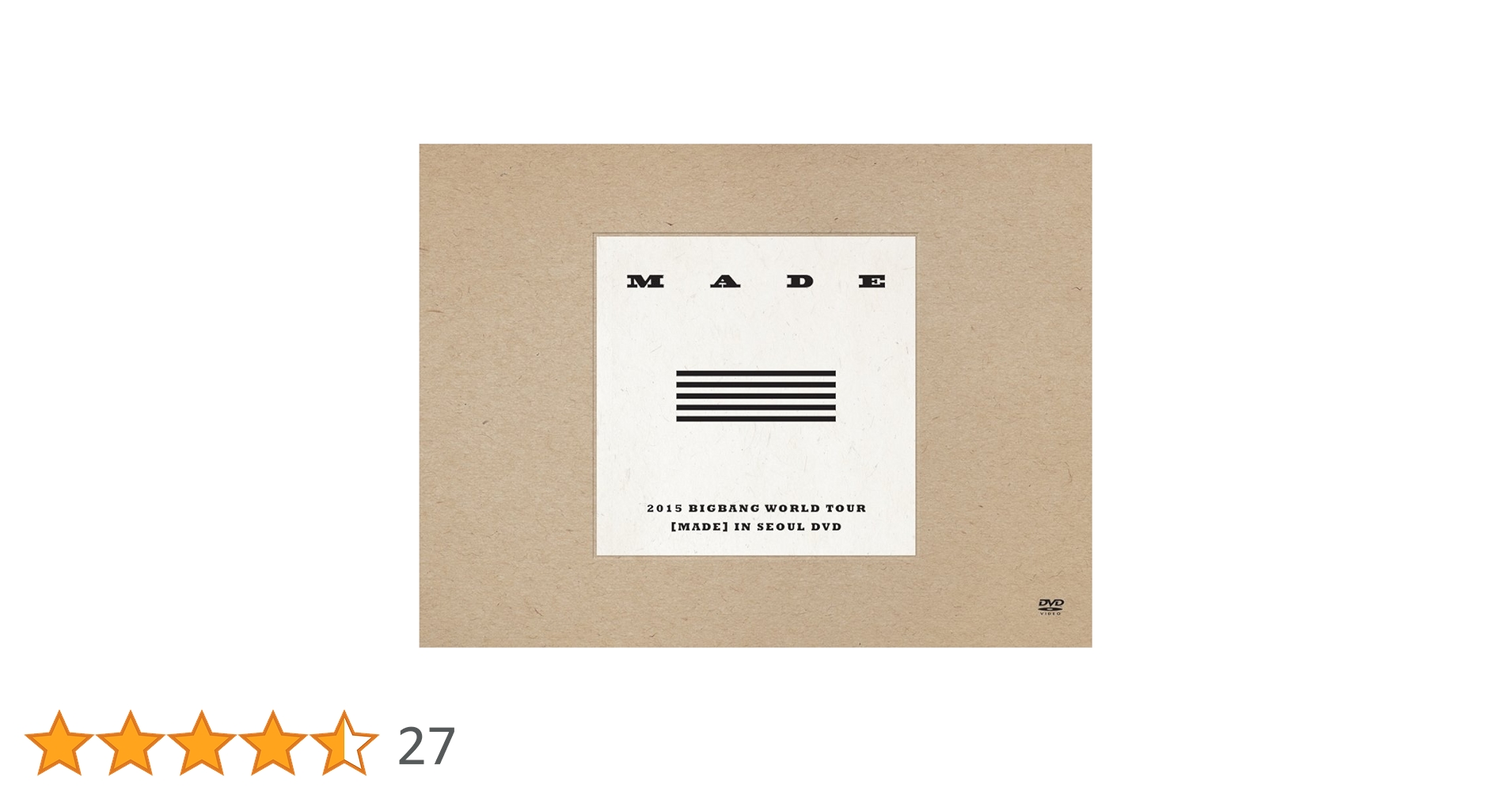 2015 BIGBANG WORLDTOUR［MADE］IN SEOUL DVD Amazon.co.jp: 2015