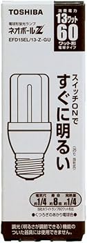 Amazon | 東芝 ネオボールZ 電球形蛍光ランプ 電球60ワットタイプ 電球