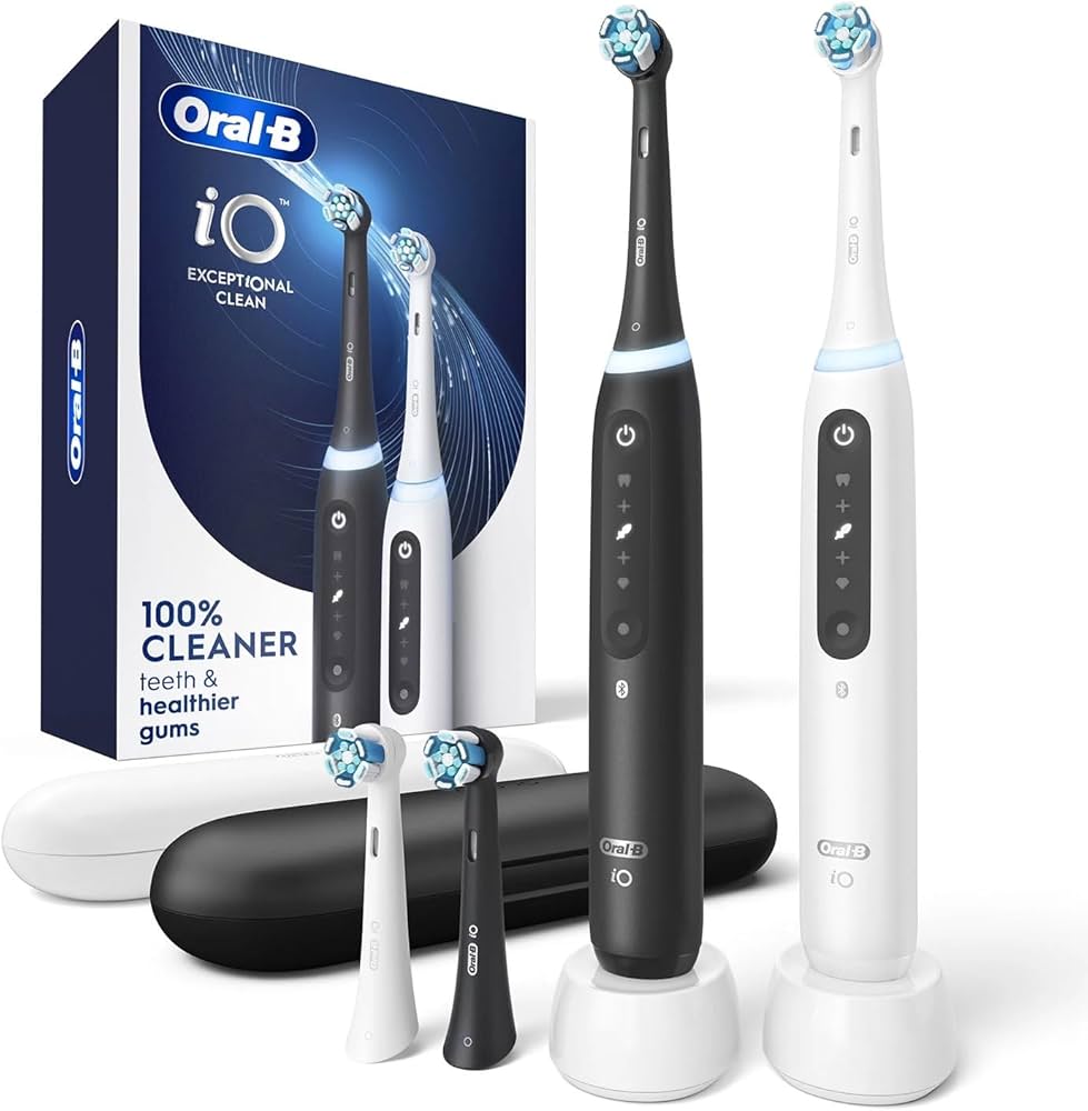 Amazon.com: Oral-B iO Series 5 Rechargeable Toothbrush Dual Pack
