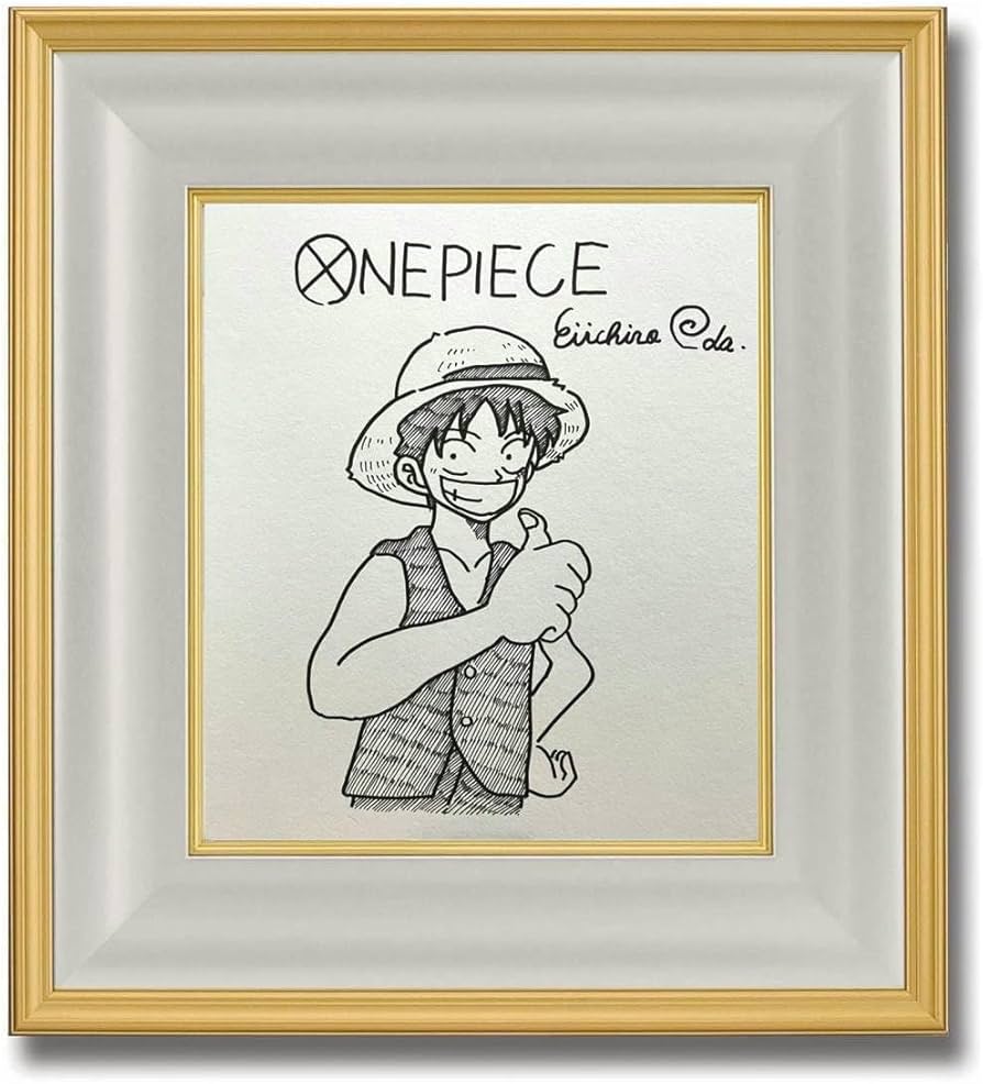 ワンピース 尾田栄一郎 サイン色紙