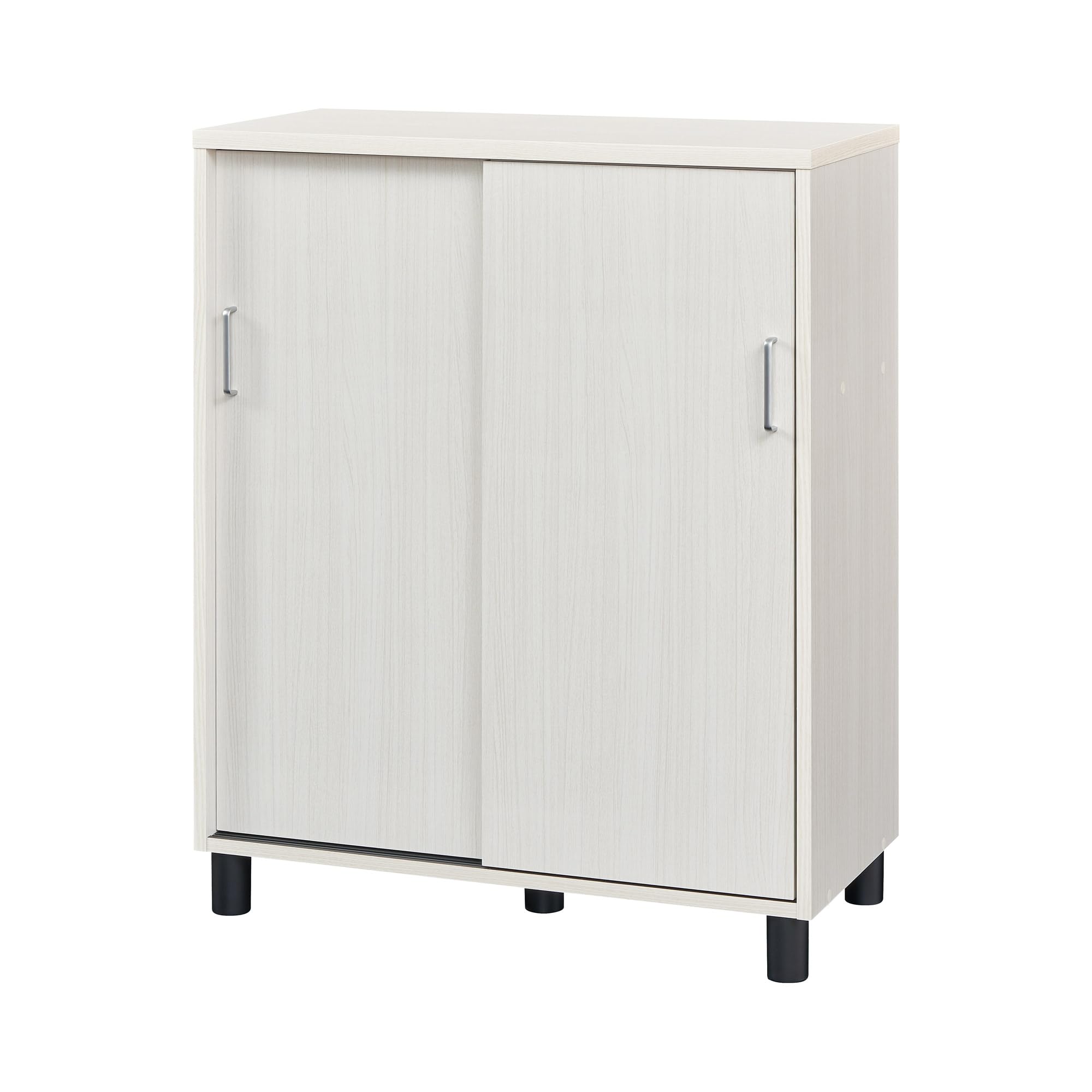 白井産業 下駄箱 シューズボックス 玄関収納 木製 FUL-1080SD NA