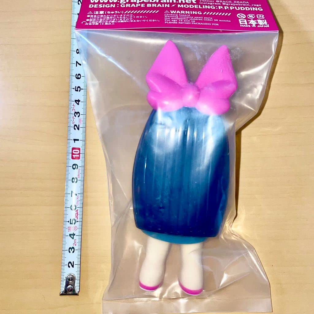 手の目少女 にぎるちゃん 藍色 あいいろ GRAPE BRAIN ソフビ 手の目