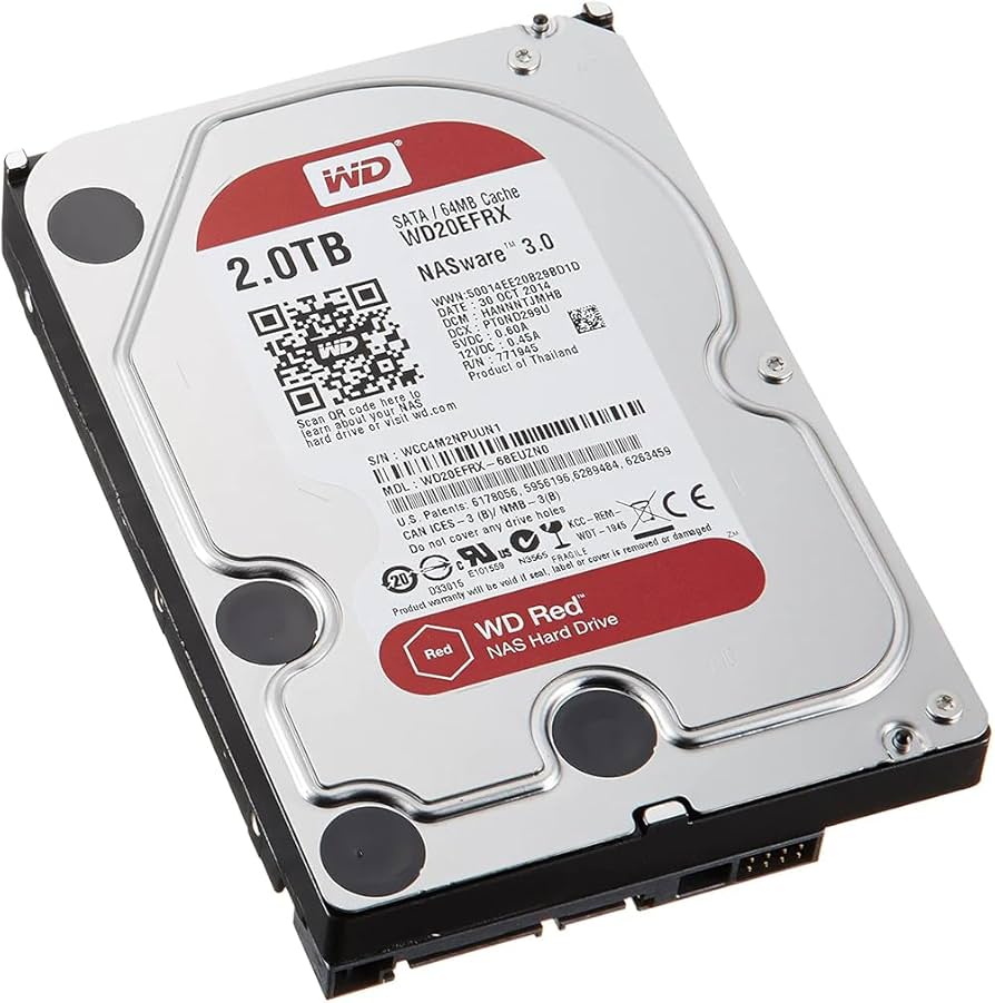 Amazon.com: Western Digital WD20EFRX 2TB 3.5-inch SATA 6Gb/s 64MB