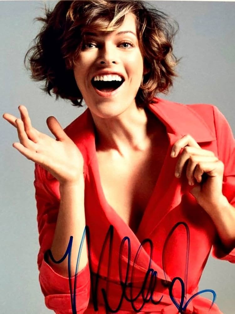 ミラ・ジョヴォヴィッチ 直筆サイン オートグラフ 8×10インチ 東京