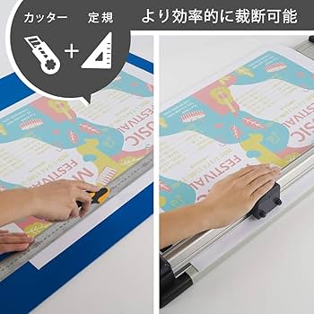 Amazon.co.jp: カール事務器 裁断機 ペーパーカッター A2対応 15枚裁断