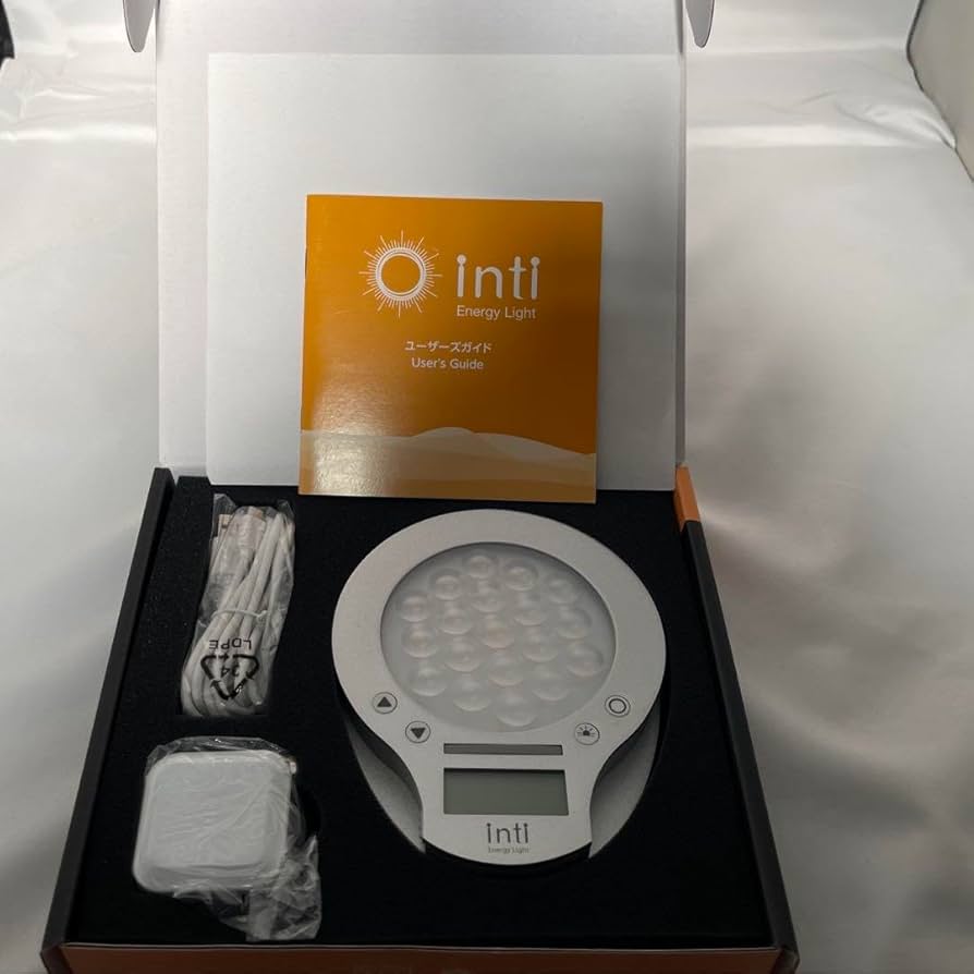 未使用 inti4s 光で起きる目覚まし時計 inti Energy Light Amazon.co