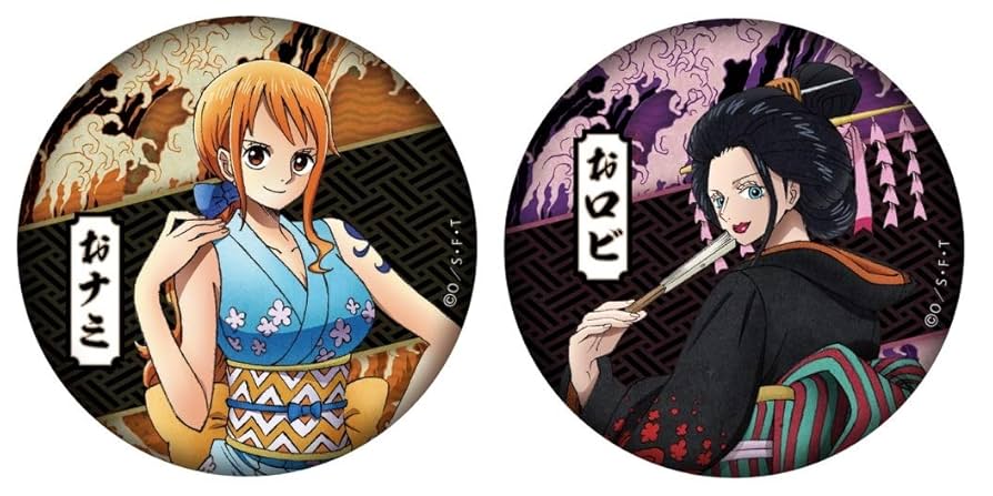 ONEPIECE ロビン BD缶バッチ セット ONE PIECE 輩?YAKARA? 缶バッジ 第