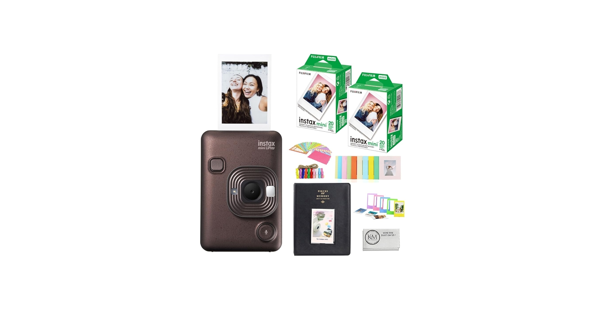 Amazon.com : Fujifilm Instax Mini LiPlay Instant Camera | Bronze