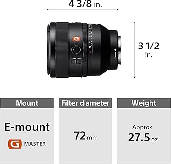 Amazon.com : Sony FE 50mm F1.2 GM (SEL50F12GM) Full-Frame Lens