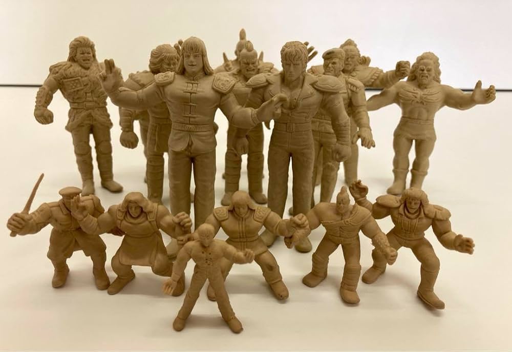 Amazon.co.jp 北斗の拳 消しゴム フィギュア 16体 セット デカ消し