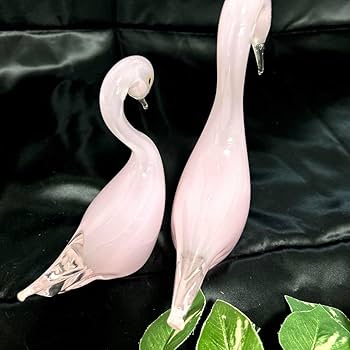 Amazon.co.jp: Multi Gla マルティグラス 白鳥スワン ガラス工芸 置物