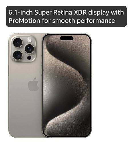 Amazon.com: Apple iPhone 15 Pro, 512GB, Natural Titanium