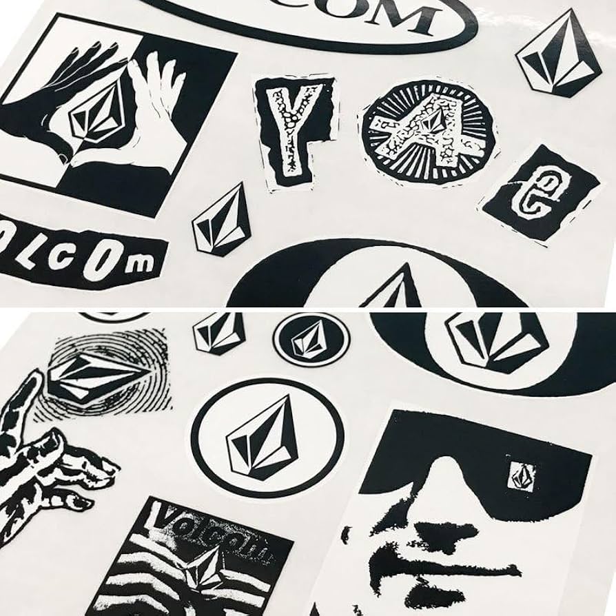 VOLCOM ステッカー 40点 ボルコム まとめ売り 髑髏 魚 宇宙人 VOLCOM