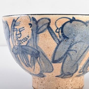 時代 青木米 染付 鳳紋鉢 送料込み250227 時代 青木米 染付 鳳紋鉢