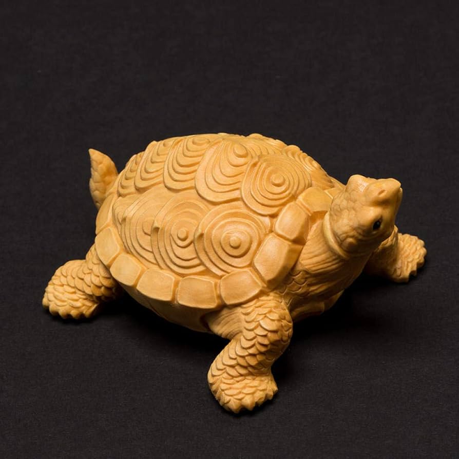 Amazon.co.jp: 彫刻の置物 木彫り亀の彫刻動物家の装飾工芸品 : ホーム