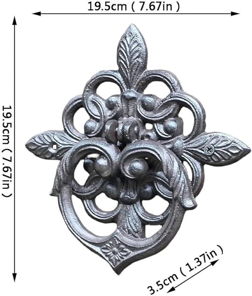 Amazon | 鋳鉄製玄関ドア ヴィンテージドアハンドル アンティーク
