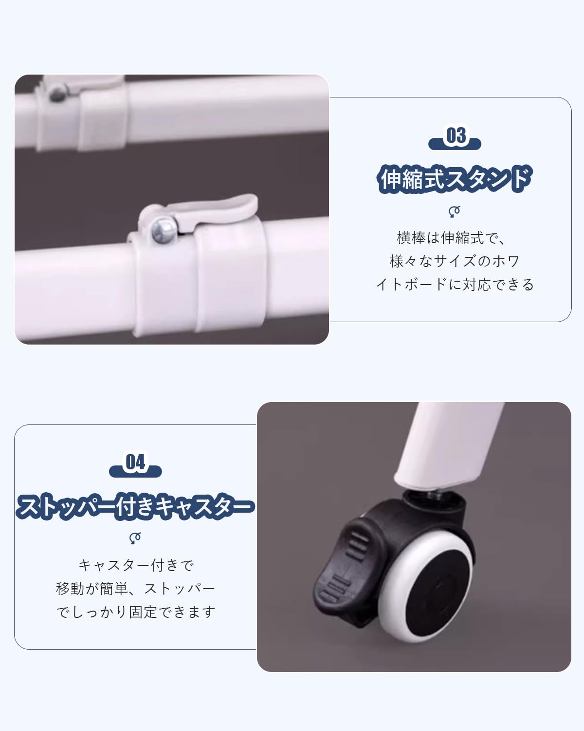 Amazon | AOVOCO ホワイトボード 高さと幅調節可能 折りたたみ式 600