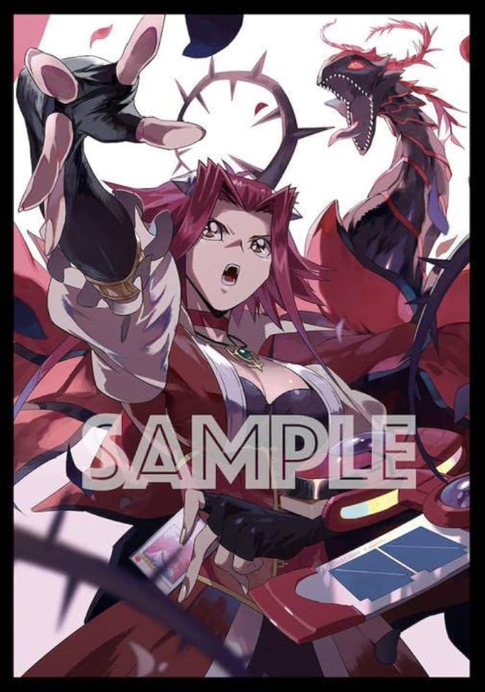 遊戯王 十六夜アキ ブラックローズドラゴン 公式プレイマット