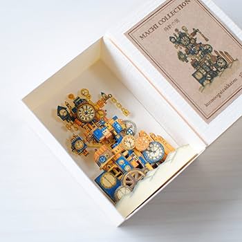 Amazon | 手作りキット ミニ3次元ボックス 時計の街 シャドーアート