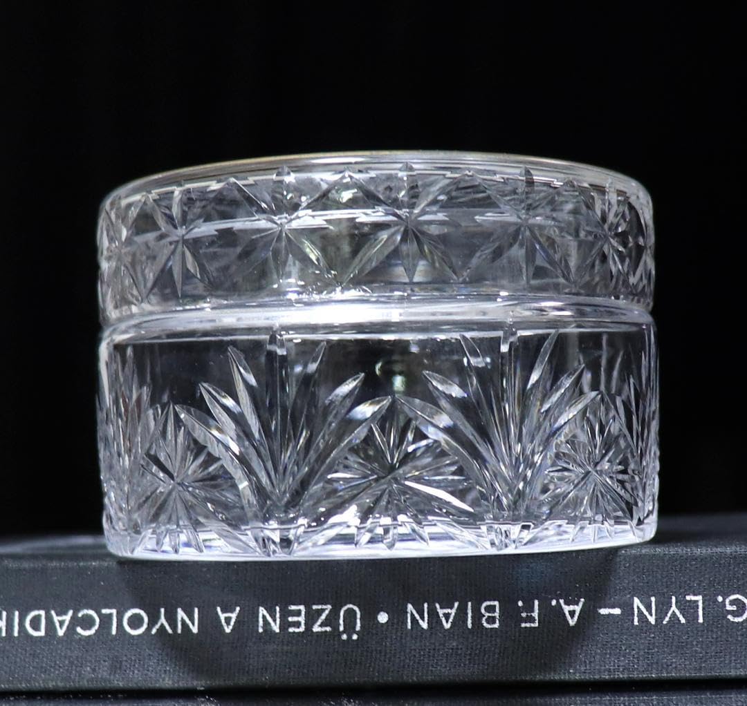 Amazon.co.jp: オールドバカラ 1900年 上級作品 蓋物 切子硝子